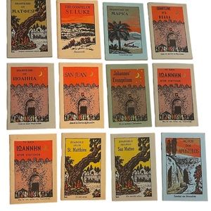 Vintage 1920s American Bible Society Multilingual Gospel Booklets Set of 12